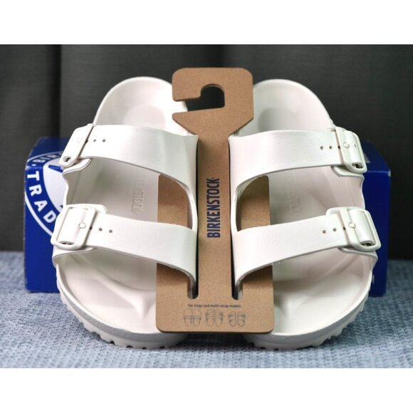 New! Size: 9 Men/11 Women | Birkenstock Arizona EVA Slide | White Eggshell main image 6